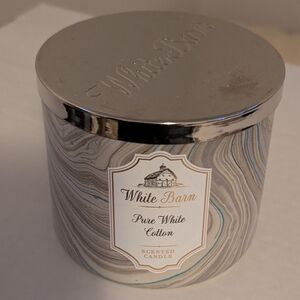 Nwt White Barn Bath & Body Works Pure White Cotton Candle